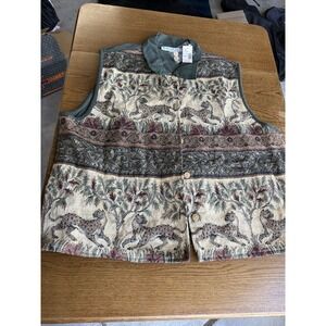 Dressbarn Tapestey VTG y2k 90s Vest Plus Size 3X NEW